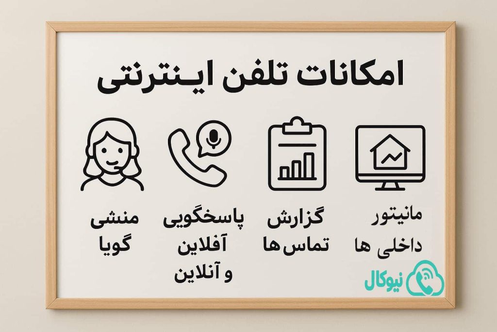امکانات تلفن اینترنتی نیوکال